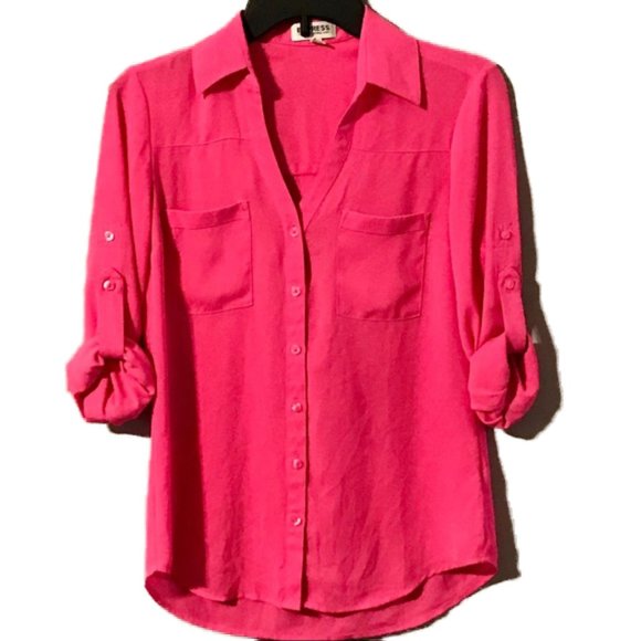 express pink blouse